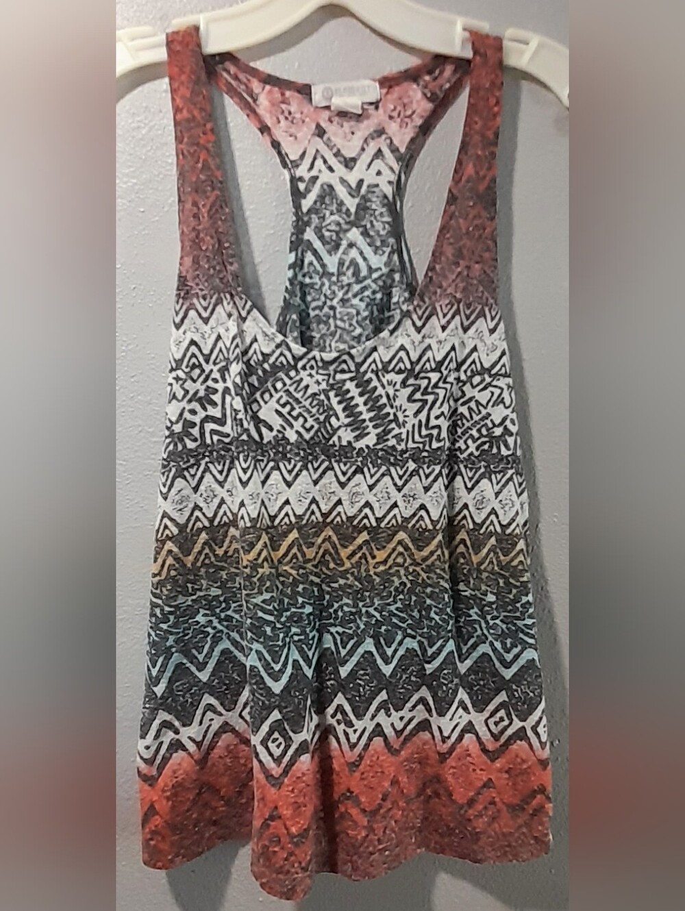 Element Multicolor Tribal Racerback Tank Top - Small